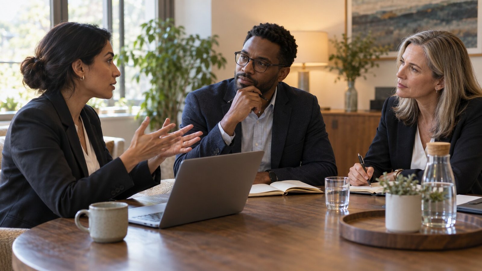 Organisation discussing a technology-enabled operations requirement with advisers