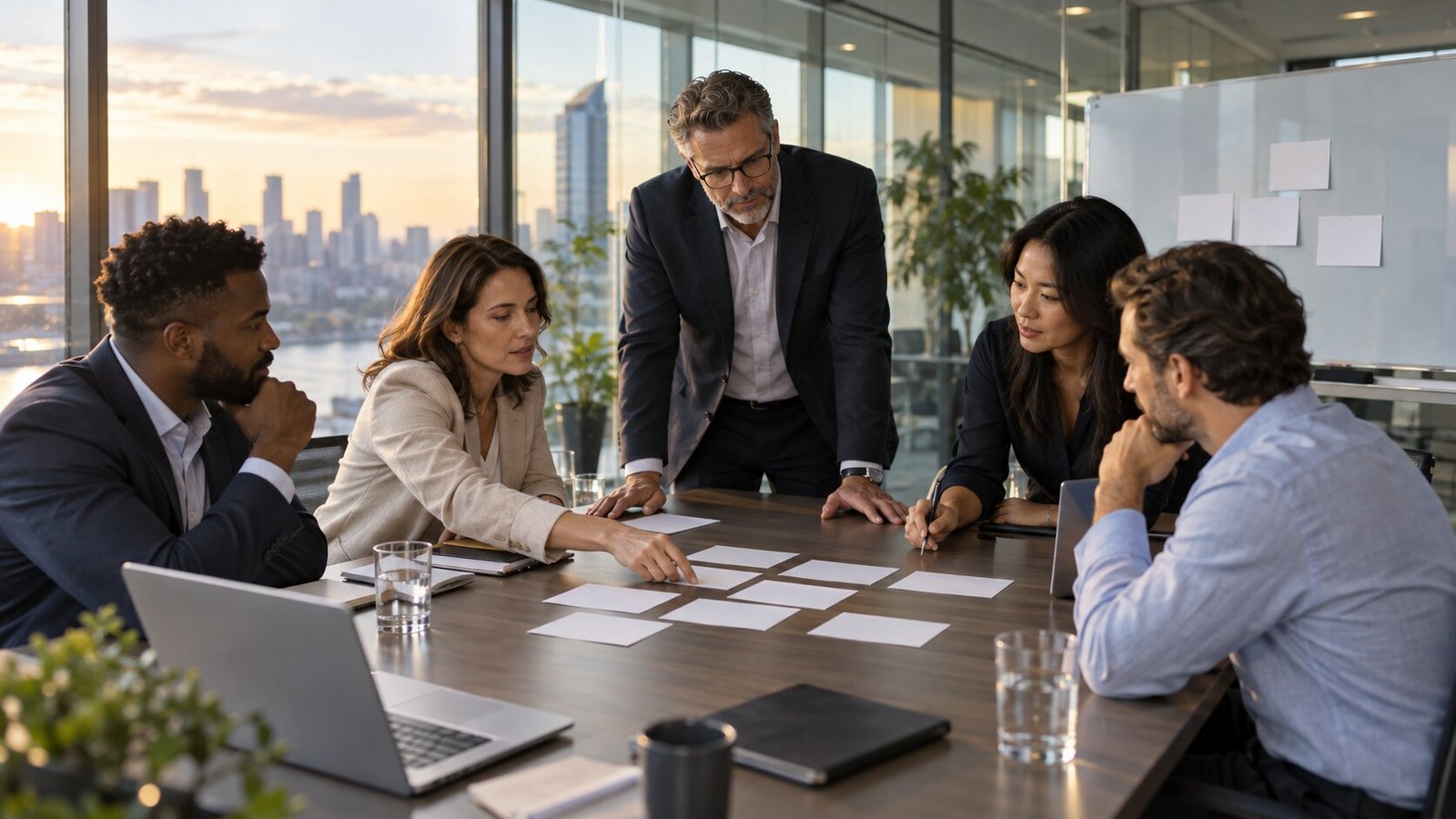Leaders connecting intelligent operations with strategy, data and workforce capability