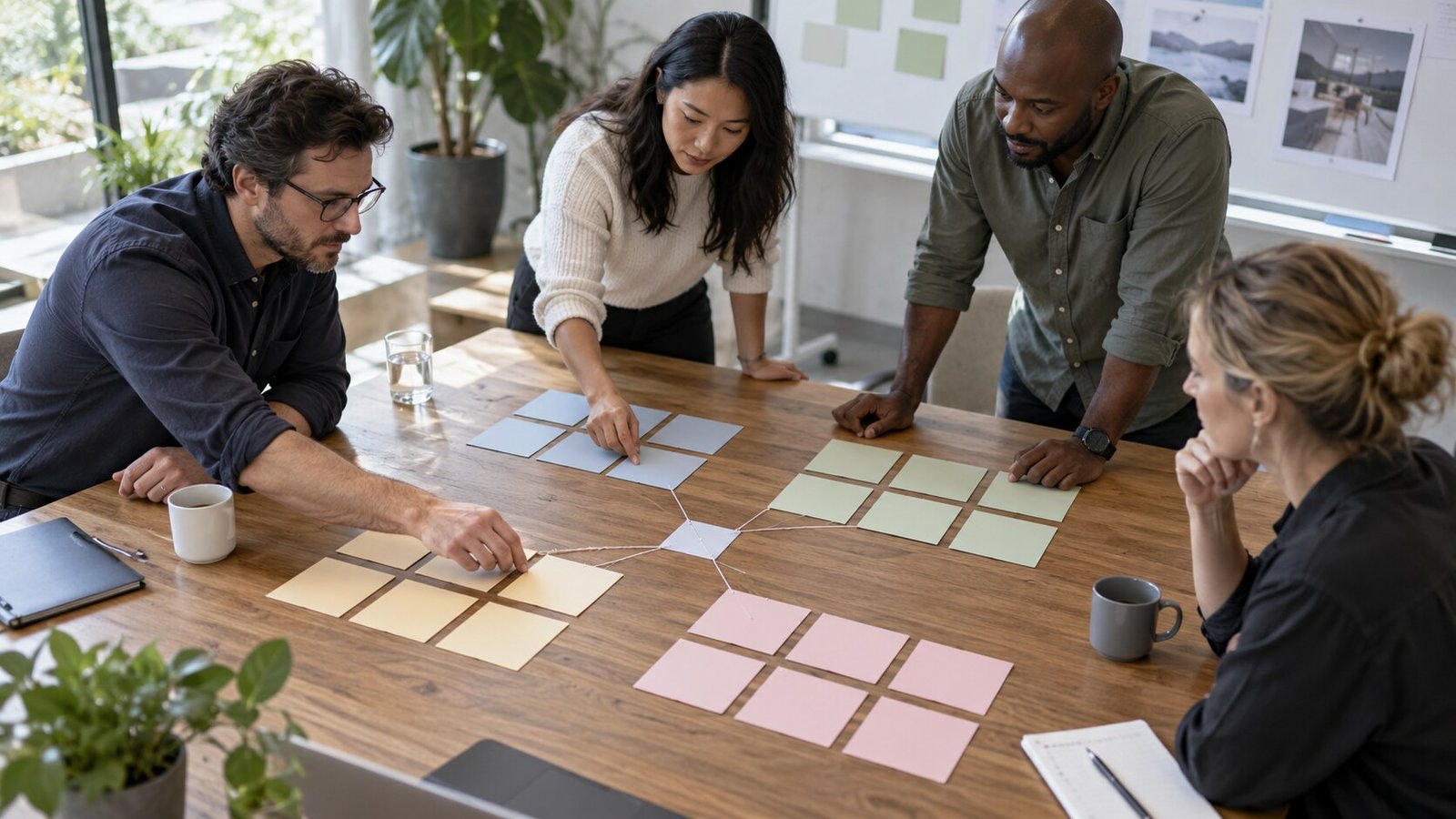 Delivery team aligning evidence, architecture, implementation and capability transfer
